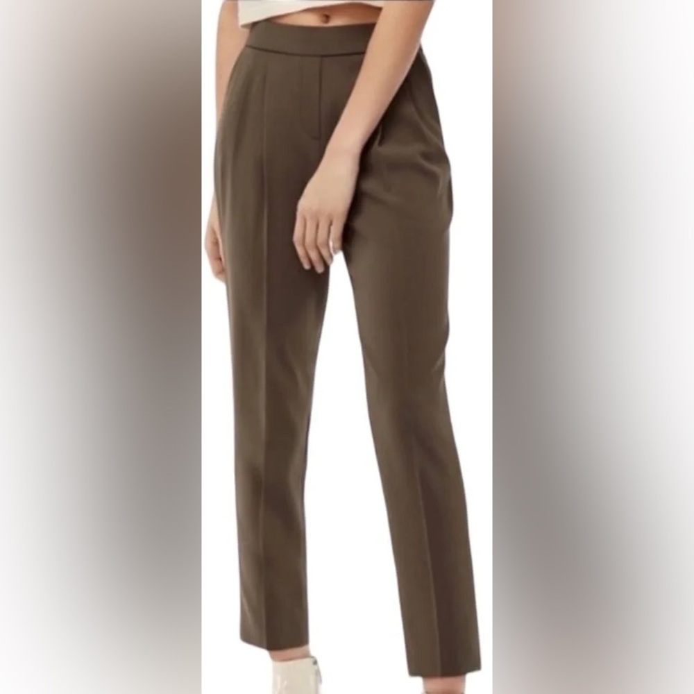 Aritzia Babaton Cohen Crop Ankle Pant Brown Size 4